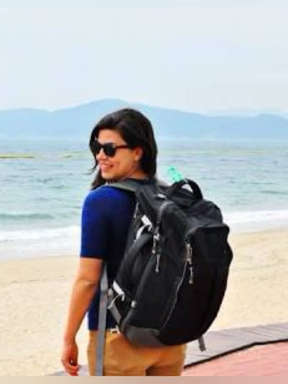 LL Bean Quickload Travel Pack Dark Blue Backpack Duffel Bag Navy Blue